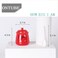 ONTUBE Ceramic Sugar Bowl with Lid and Spoon 12oz Red