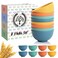 Homienly Wheat Straw Small Bowls Unbreakable Dessert Bowls 8 PCS 10 OZ Small Plastic Bowl for Kitchen Microwave Dishwasher Safe Mini Bowl for Snack Ice Cream YogurtPortion ControlMulti