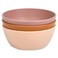 Tiny Twinkle Tableware 3 Pack Dish Set BPAFree Cups Plates and Bowls Sets For Kids and Toddlers Polypropylene Plastic Dinnerware Set Sand Cinnamon Taupe Round Bowl