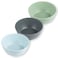 Tiny Twinkle Tableware 3 Pack Dish Set BPAFree Cups Plates and Bowls Sets For Kids and Toddlers Polypropylene Plastic Dinnerware Set Sage Charcoal IceBlue Round Bowl