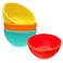 Webake Small Silicone Prep Bowls 4 Pack 8oz Unbreakable Ice Cream Snack Bowls Dishwasher Safe Ramikens