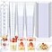 Tanlade 250 Pcs Mini Dessert Cups with Spoons Clear Plastic Plates 5 oz and 3 oz Square Parfait Appetizer Cups for Parties Round Shooter Disposable Dessert Containers for Serving Pudding Mousse