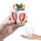 SHOPDAY 5 OzPlasticDessertCups 30 Pack SquareClearCupwithSpoons Small ParfaitCup Mini Plastic Appetizer Shooter Cups for Party Yogurt Mousse