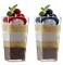 zappy Zappy Tall Square Mini Dessert Cups Plastic Tasting Shot Glasses 3oz Each 100 Count
