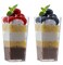 zappy Zappy Tall Square Mini Dessert Cups Plastic Tasting Shot Glasses 3oz Each 100 Count