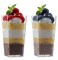 zappy Zappy Tall Square Mini Dessert Cups Plastic Tasting Shot Glasses 3oz Each 100 Count