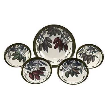 Certified International Olive dItalia 5pc Pasta Set
