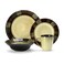 Pfaltzgraff Taos 16Piece Stoneware Dinnerware Set Service for 4BeigeOlive
