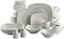 Gibson Home Zen Buffetware 39 Piece Dinnerware Set White