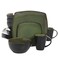 Gibson Elite Soho Lounge 16 Piece Dinnerware Set Green