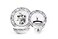 Ukonic The Nightmare Before Christmas 16Piece Dinnerware Set Ceramic Dish Set White