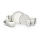 Gourmet Basics by Mikasa Aurora 16 Piece Dinnerware Set Service For 4 Gray