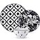 Wisenvoy Dinnerware Set Ceramic Plates and Bowls for 4 Stoneware Dish Set