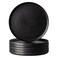 AmorArc Stoneware Dinner Plates Set of 6 105 Inch Reactive Matte Glaze Ceramic Plates Set Modern Dinnerware Dish set for KitchenMicrowave Dishwasher Safe Scratch Resistant Matte Black