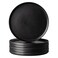 AmorArc Stoneware Dinner Plates Set of 6 105 Inch Reactive Matte Glaze Ceramic Plates Set Modern Dinnerware Dish set for KitchenMicrowave Dishwasher Safe Scratch Resistant Matte Black