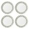 kate spade new york Evergreen 4Piece Dinner Plates 4 Count Ivory Christmas Dinnerware Set Holiday Hosting