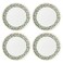 kate spade new york Evergreen 4Piece Dinner Plates 4 Count Ivory Christmas Dinnerware Set Holiday Hosting