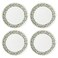 kate spade new york Evergreen 4Piece Dinner Plates 4 Count Ivory Christmas Dinnerware Set Holiday Hosting