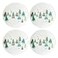 Lenox 880066 Balsam Lane 4Piece Accent Plate Set Christmas Drinkware Holiday Hosting
