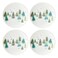 Lenox 880066 Balsam Lane 4Piece Accent Plate Set Christmas Drinkware Holiday Hosting