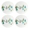 Lenox 880066 Balsam Lane 4Piece Accent Plate Set Christmas Drinkware Holiday Hosting