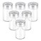 Segarty Spice Jars 6 Pack 3 oz Spice Bottles with Shaker Lids Glass Empty Storage Containers with Adjustable Stainless Steel Flow Top for Your Regularly Used Spices