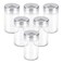 Segarty Spice Jars 6 Pack 3 oz Spice Bottles with Shaker Lids Glass Empty Storage Containers with Adjustable Stainless Steel Flow Top for Your Regularly Used Spices