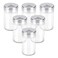 Segarty Spice Jars 6 Pack 3 oz Spice Bottles with Shaker Lids Glass Empty Storage Containers with Adjustable Stainless Steel Flow Top for Your Regularly Used Spices