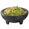 Restaurantware 4 Ounce Salsa Bowl 1 3Legged Design Molcajete Bowl Microwavable Dishwashable Black Plastic Salsa Container Shatterproof For Sauces Guacamole and Cheese Dip
