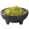 Restaurantware 4 Ounce Salsa Bowl 1 3Legged Design Molcajete Bowl Microwavable Dishwashable Black Plastic Salsa Container Shatterproof For Sauces Guacamole and Cheese Dip