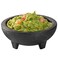 Restaurantware 4 Ounce Salsa Bowl 1 3Legged Design Molcajete Bowl Microwavable Dishwashable Black Plastic Salsa Container Shatterproof For Sauces Guacamole and Cheese Dip