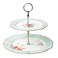 LINLINS Linlins Elegant Bone China Rose Pattern 2tier Cake Stand Cupcake Stand Pastry Serving Cake Stand In Gift Box Rose B