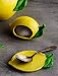 Palais Dinnerware Spoon Rest Collection Large Ceramic Drip Catcher for Spoons Tongs Spatula Grill Brushes Lemon