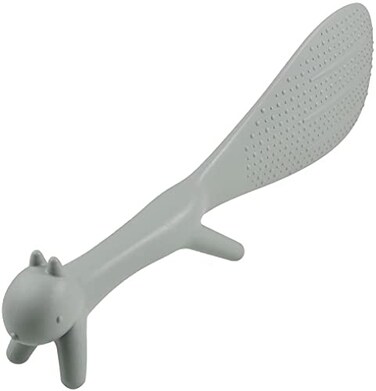 JDYYICZ Plastic Squirrel Shaped Non Stick Rice Paddle Spoon Gray