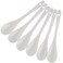 forkmannie Porcelain Egg Spoons for SoftBoiled Eggs Coffee Tea Desserts Ceramic Spoon Set of 6 Egg Spoons 6
