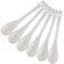forkmannie Porcelain Egg Spoons for SoftBoiled Eggs Coffee Tea Desserts Ceramic Spoon Set of 6 Egg Spoons 6