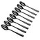 Teyyvn 8Pack Black Stainless Steel Coffee Spoons Demitasse Espresso Spoons Set