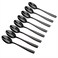Teyyvn 8Pack Black Stainless Steel Coffee Spoons Demitasse Espresso Spoons Set
