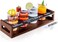 Ksestor Flight Board with 4 Glasses Mimosa and Tasting Server