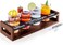 Ksestor Flight Board with 4 Glasses Mimosa and Tasting Server