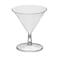 Party Essentials Miniware Disposable 2 oz Small Plastic Mini Martini Appetizer and Dessert CupsCocktail Sample Tasting Drinkware Clear Glasses Only 12Count