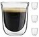 JoyJolt Javaah Double Walled Espresso Glasses Espresso Cups Set of 4 2Ounces