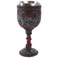 Pacific Giftware Double Dragon Wing Skull Goblet Wine Cup 7 inch