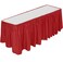 DecorRack Table Skirt 29 in x 14 ft BPA Free Plastic Tableskirt Disposable Reusable Rectangular Tablecloth Skirt Red 1 Pack