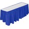 DecorRack Table Skirt 29 in x 14 ft BPA Free Plastic Tableskirt Disposable Reusable Rectangular Tablecloth Skirt Royal Blue 1 Pack