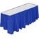 DecorRack Table Skirt 29 in x 14 ft BPA Free Plastic Tableskirt Disposable Reusable Rectangular Tablecloth Skirt Royal Blue 1 Pack