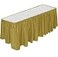 DecorRack Table Skirt 29 in x 14 ft BPA Free Plastic Tableskirt Disposable Reusable Rectangular Tablecloth Skirt Gold 1 Pack