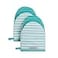 KitchenAid Albany Mini Oven Mitt 2Pack Set Aqua Sky 55x8