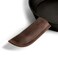 Hide &amp; Hide Drink Full Grain Leather Hot Handle Cast Iron Protector Panhandle Potholder Double Layered Double Stitched Slides OnOff Easily onto Metal Skillet Grips Handmade Bourbon Brown