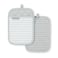 KitchenAid Albany Pot Holder 2Pack Set Matte Grey 7x10